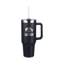 40oz Black Tumbler Lazer Engraved I |  University Of Iowa