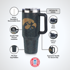 40oz TC Bling Game Tumbler w/ Vintage logo I |  University Of Iowa