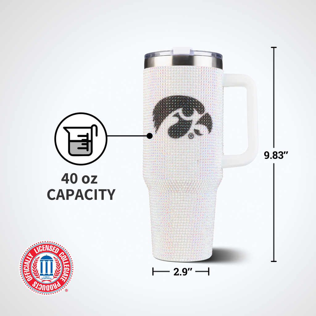 40oz Bling Colossal Tumbler | University of Iowa