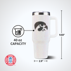 40oz Bling Colossal Tumbler | University of Iowa