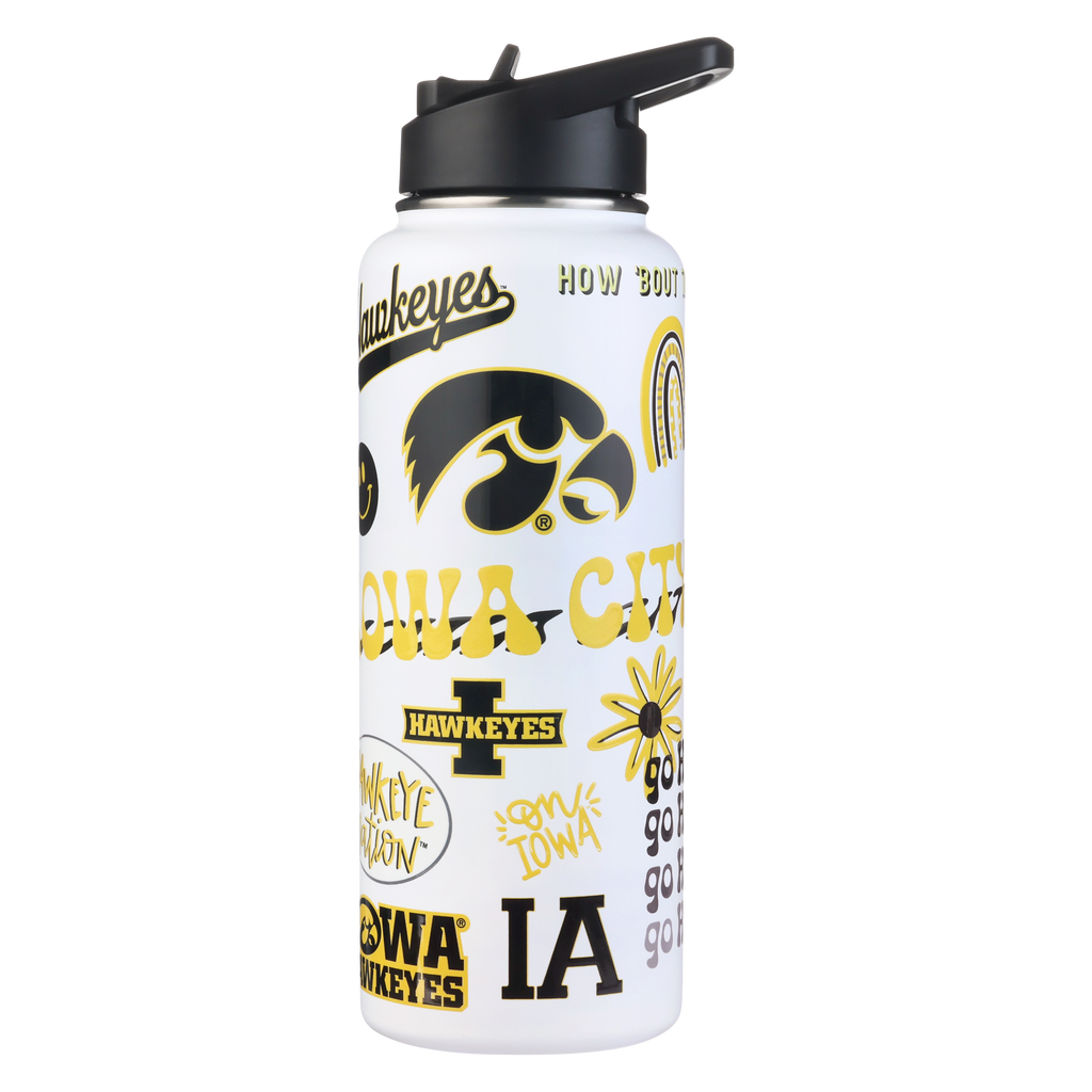 34oz Team Spirit Water Bottle I |  University Of Iowa