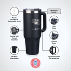 40oz Black Tumbler Lazer Engraved I |  Louisiana State University