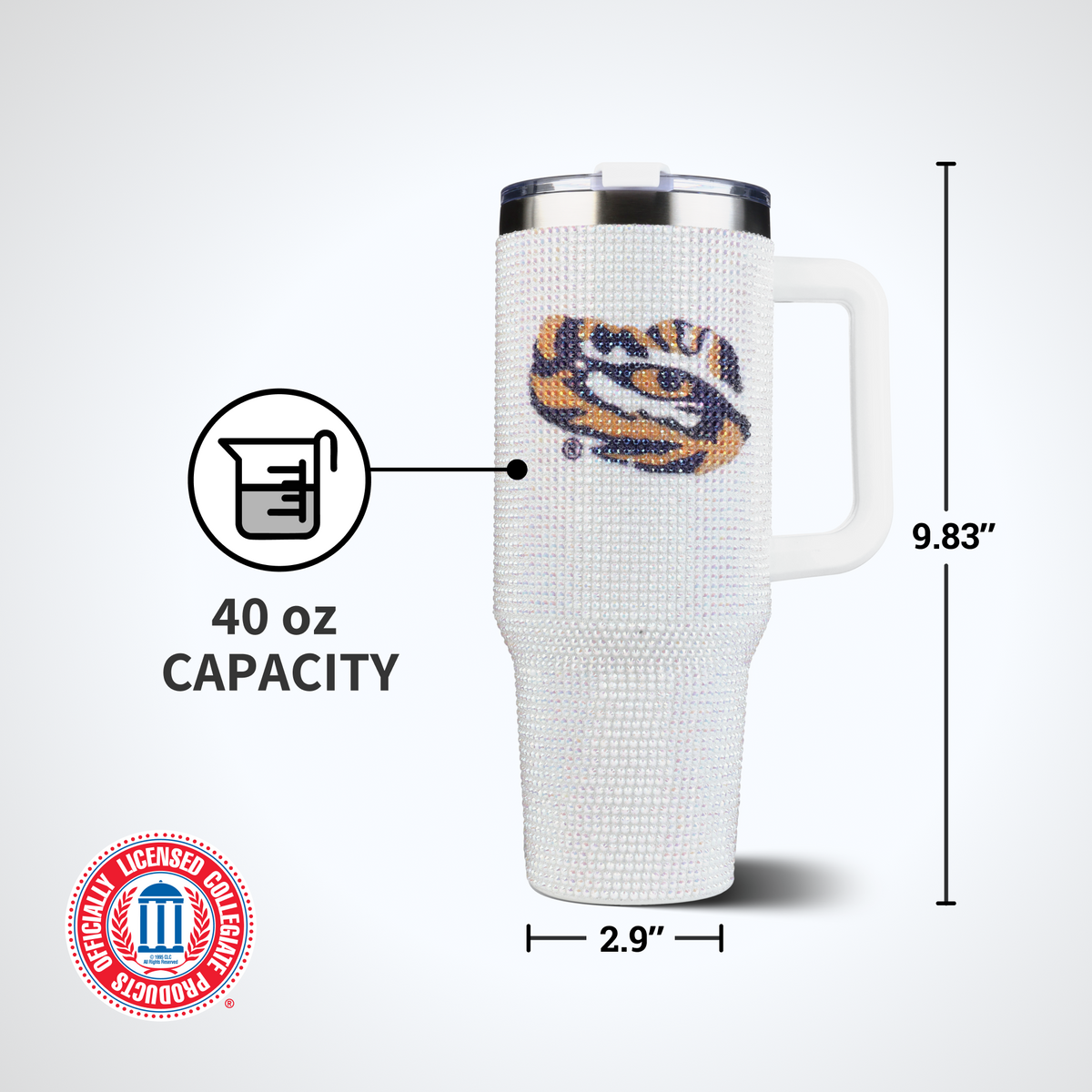 40oz Bling Colossal Tumbler | Louisiana State University