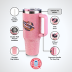 40oz Pink Bing Tumbler I |  Louisiana State University