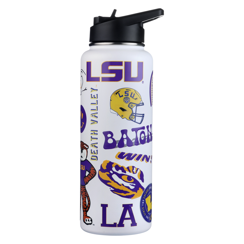 34oz Team Spirit Water Bottle I |  Louisiana State University