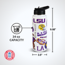 34oz Team Spirit Water Bottle I |  Louisiana State University