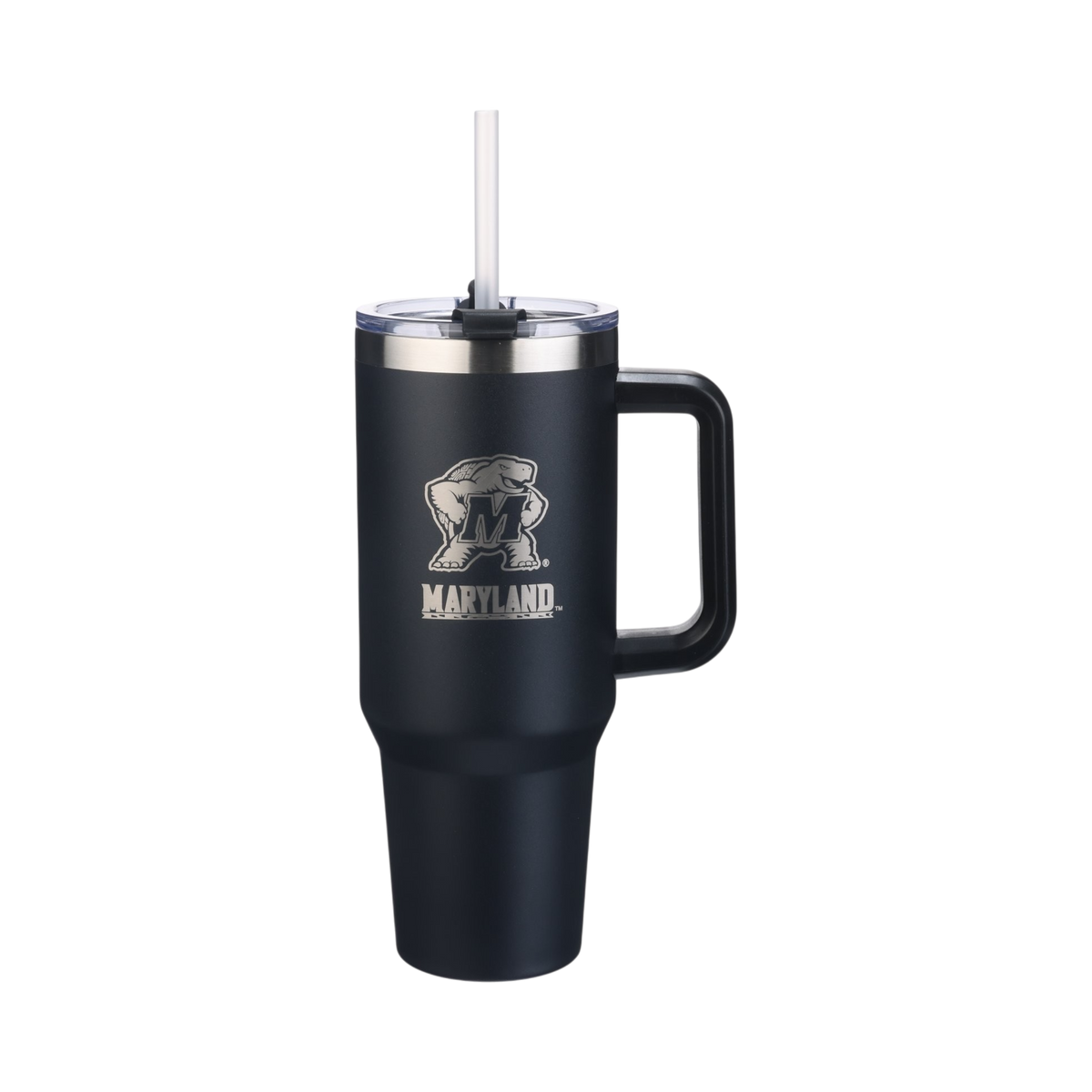 40oz Black Tumbler Lazer Engraved I |  University Of Maryland, College Park