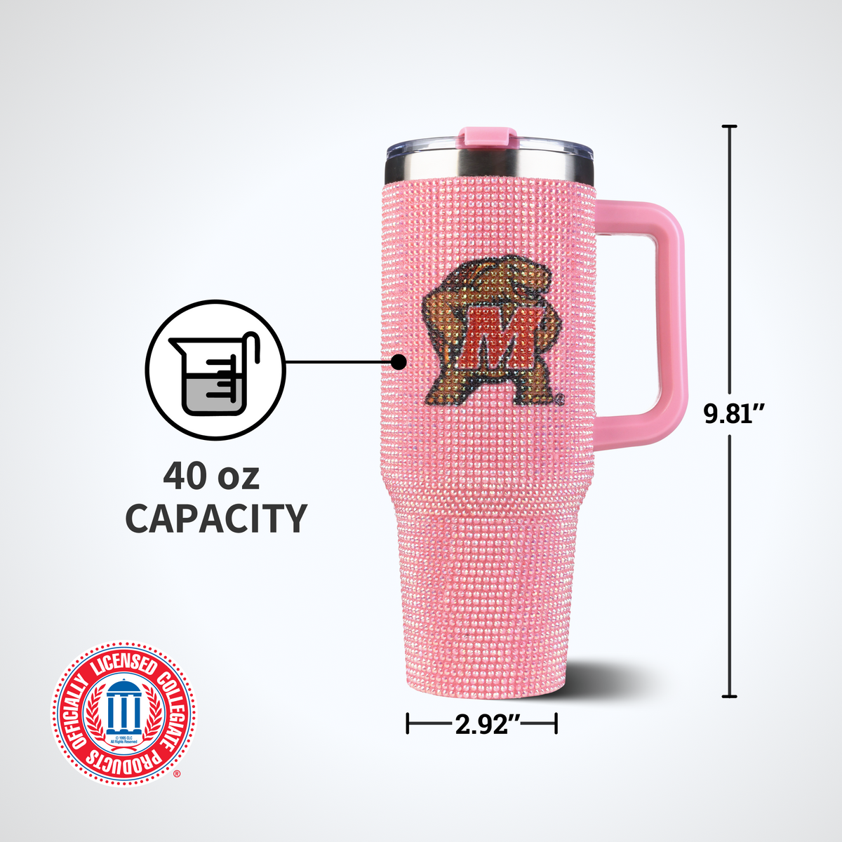 40oz Pink Bing Tumbler I | University Of Maryland
