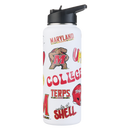 34oz Team Spirit Water Bottle I |  University Of Maryland, College Park
