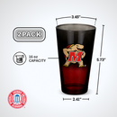 2-Pack Ombre Pint Glasses I |  University Of Maryland, College Park
