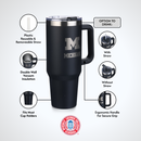 40oz Black Tumbler Lazer Engraved I |  University Of Michigan