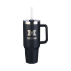 40oz Black Tumbler Lazer Engraved I |  University Of Michigan