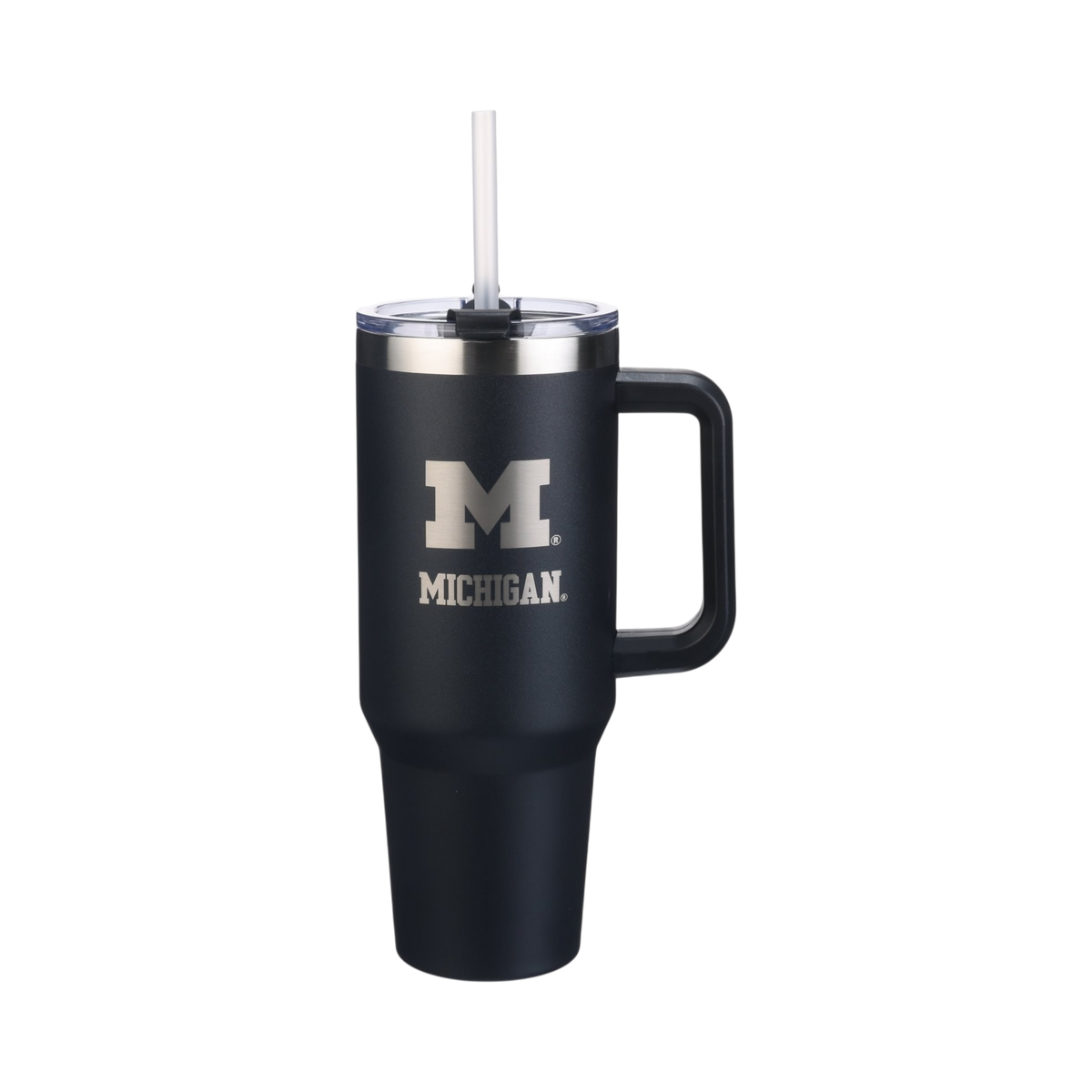 40oz Black Tumbler Lazer Engraved I |  University Of Michigan