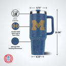 40oz TC Bling Game Tumbler w/ Vintage logo I |  University Of Michigan