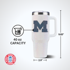 40oz Bling Colossal Tumbler | University of Michigan