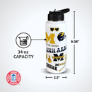 34oz Team Spirit Water Bottle I |  University Of Michigan