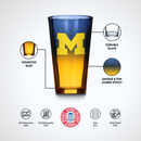 2-Pack Ombre Pint Glasses I |  University Of Michigan