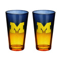 2-Pack Ombre Pint Glasses I |  University Of Michigan