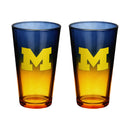 2-Pack Ombre Pint Glasses I |  University Of Michigan