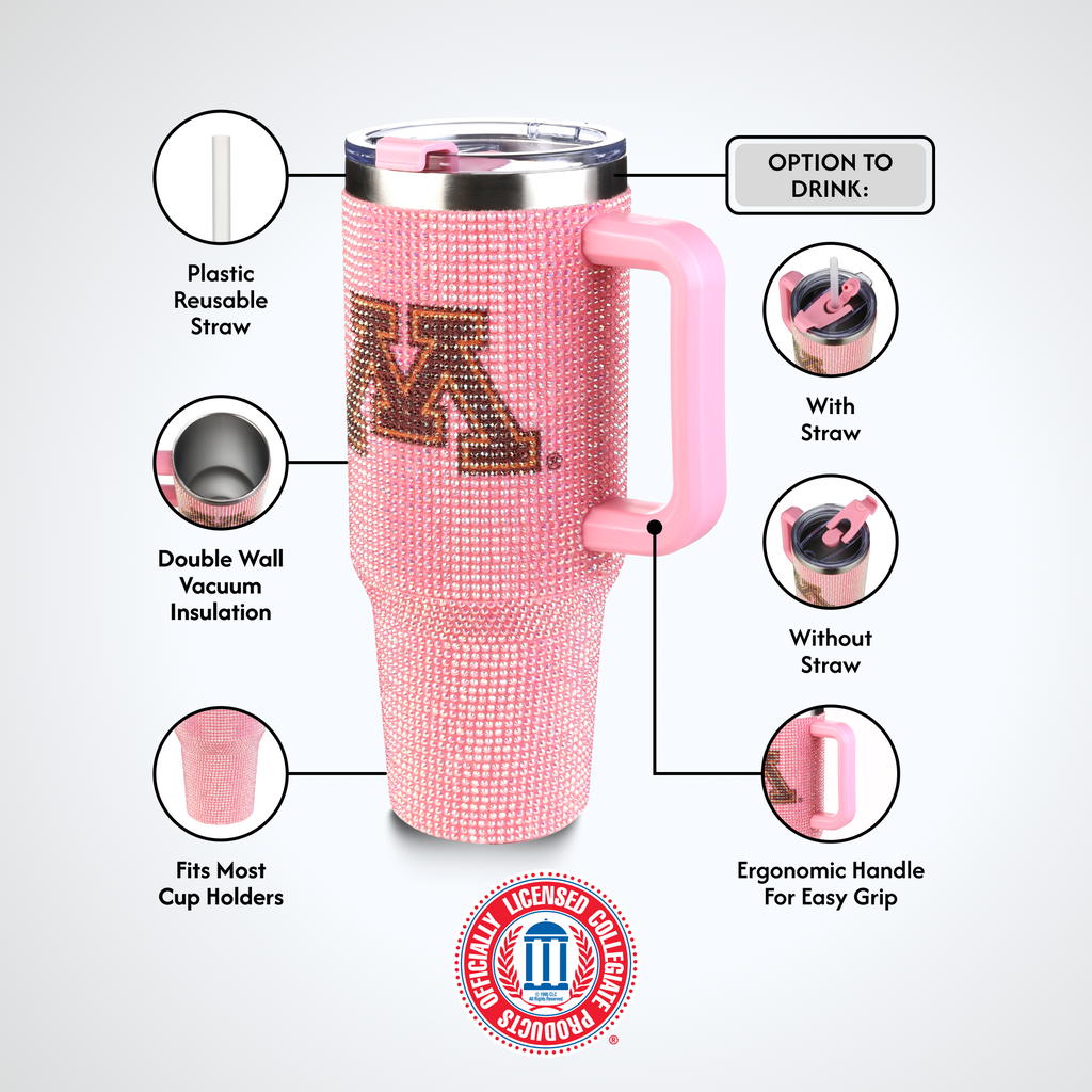 40oz Pink Bing Tumbler I |  University Of Minnesota