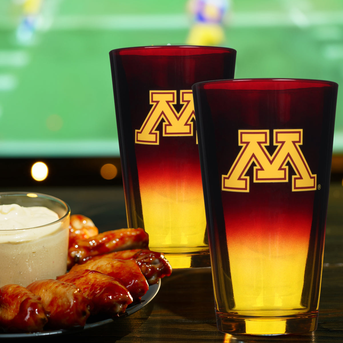 2-Pack Ombre Pint Glasses I |  University Of Minnesota