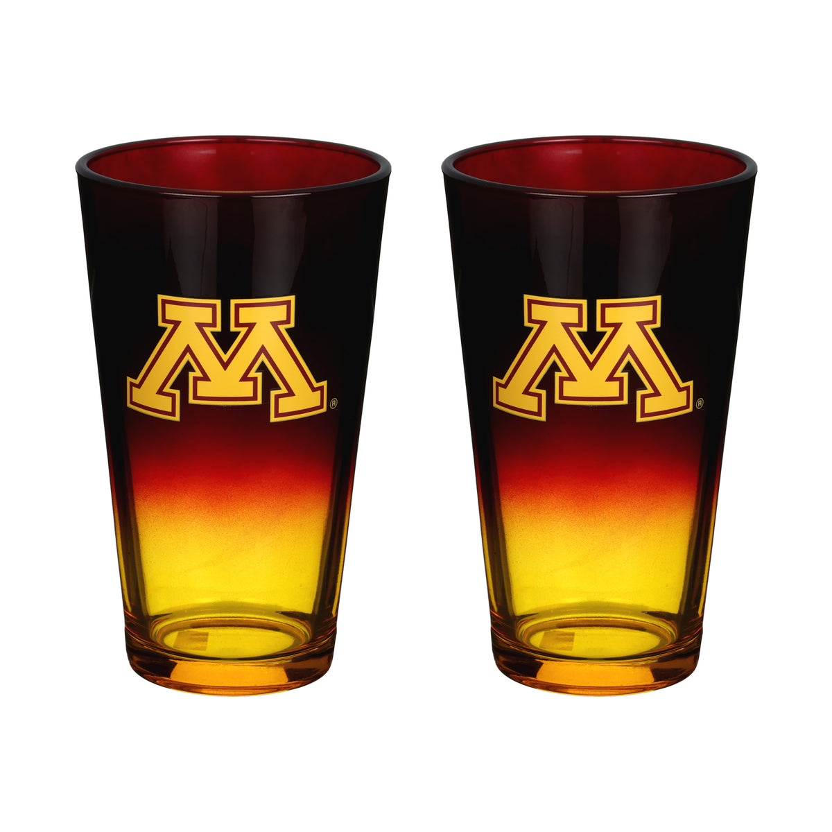 2-Pack Ombre Pint Glasses I |  University Of Minnesota