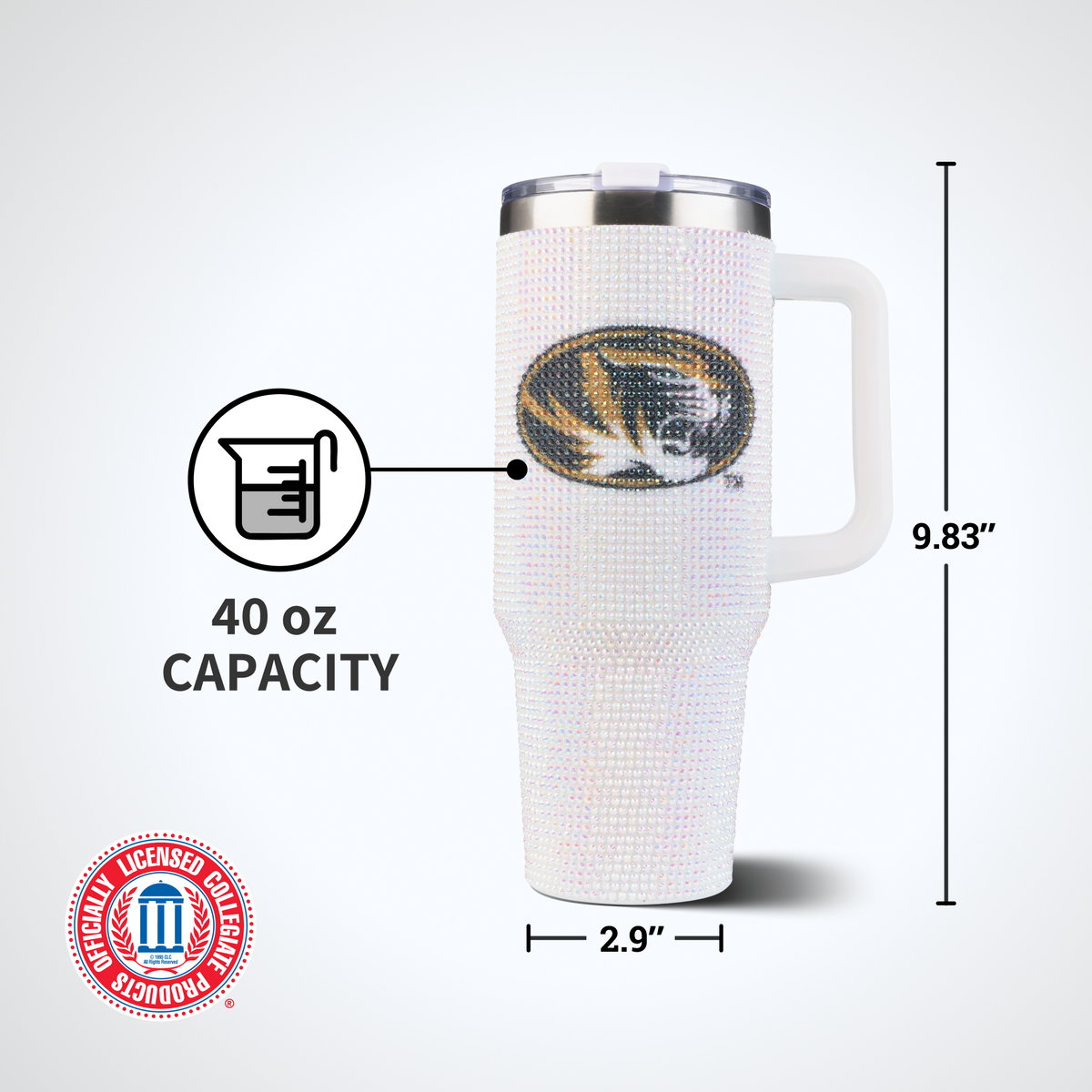 40oz Bling Colossal Tumbler | University of Missouri