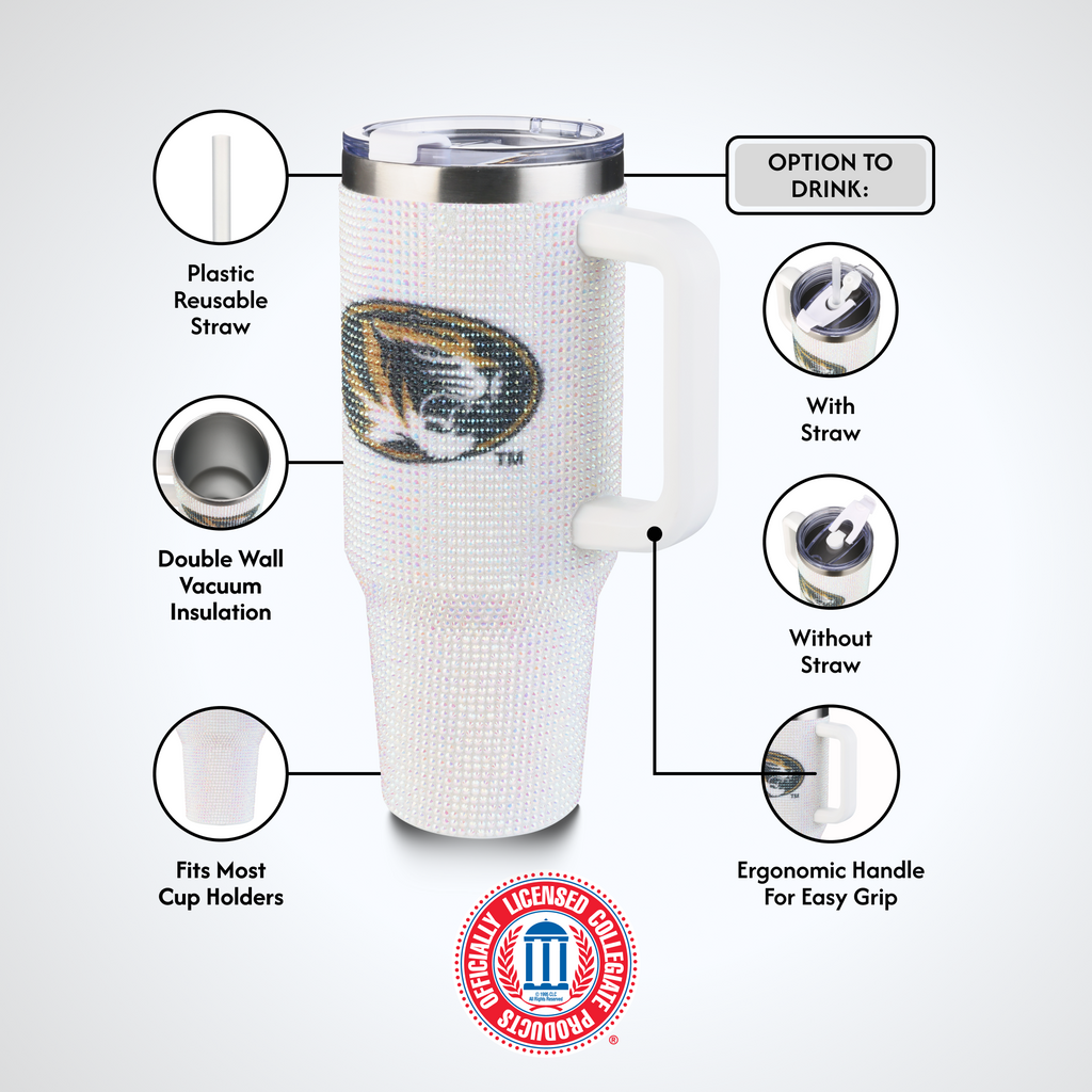 40oz Bling Colossal Tumbler | University of Missouri