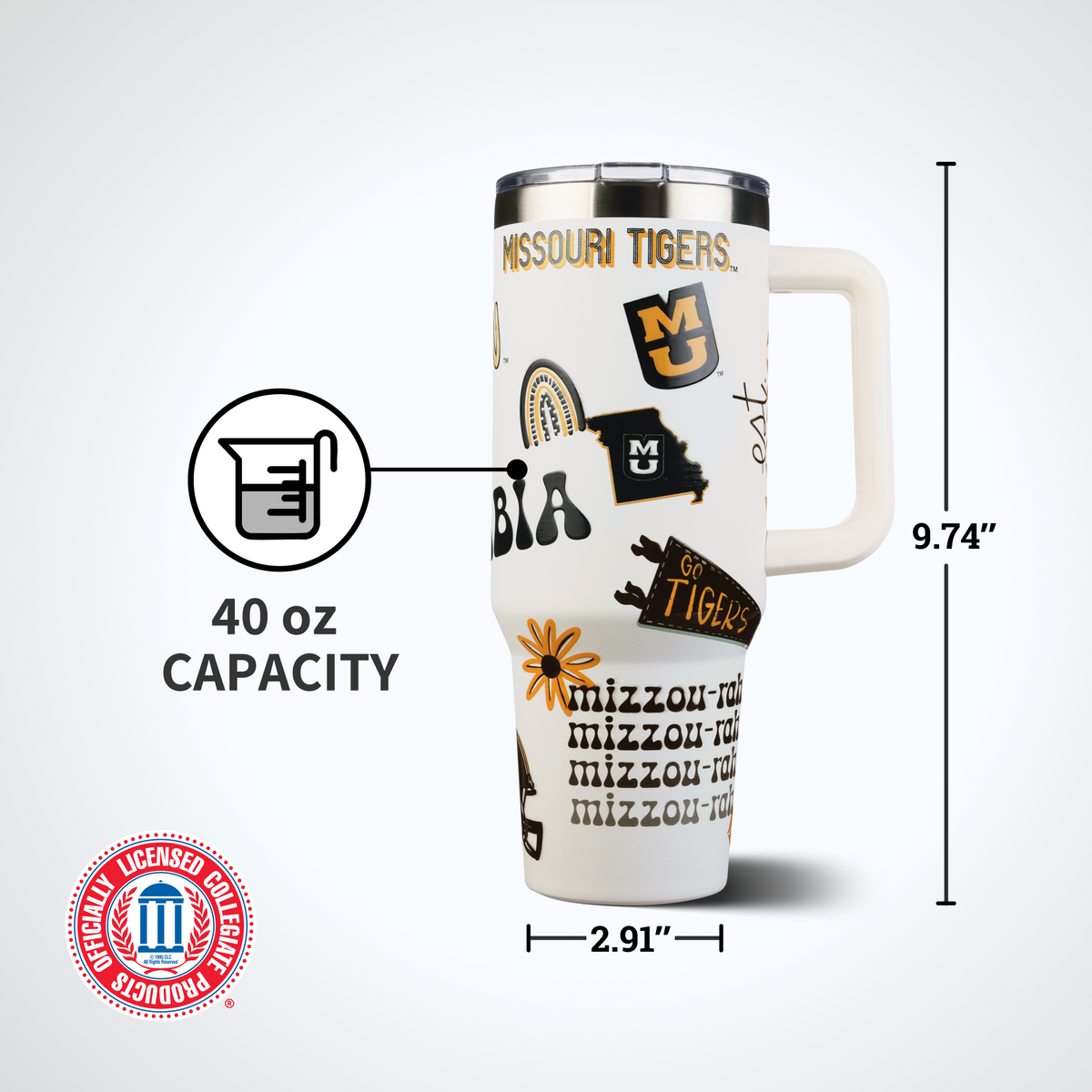 40oz Team Spirit Tumblers I |  University Of Missouri