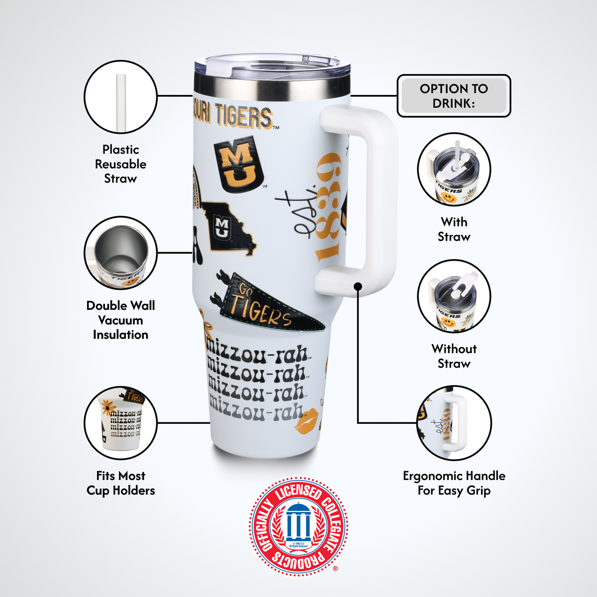 40oz Team Spirit Tumblers I |  University Of Missouri