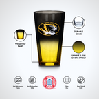 2-Pack Ombre Pint Glasses I |  University Of Missouri