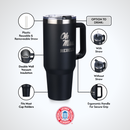 40oz Black Tumbler Lazer Engraved I |  University Of Mississippi
