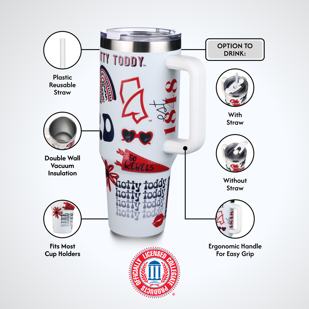 40oz Team Spirit Tumblers I |  University Of Mississippi