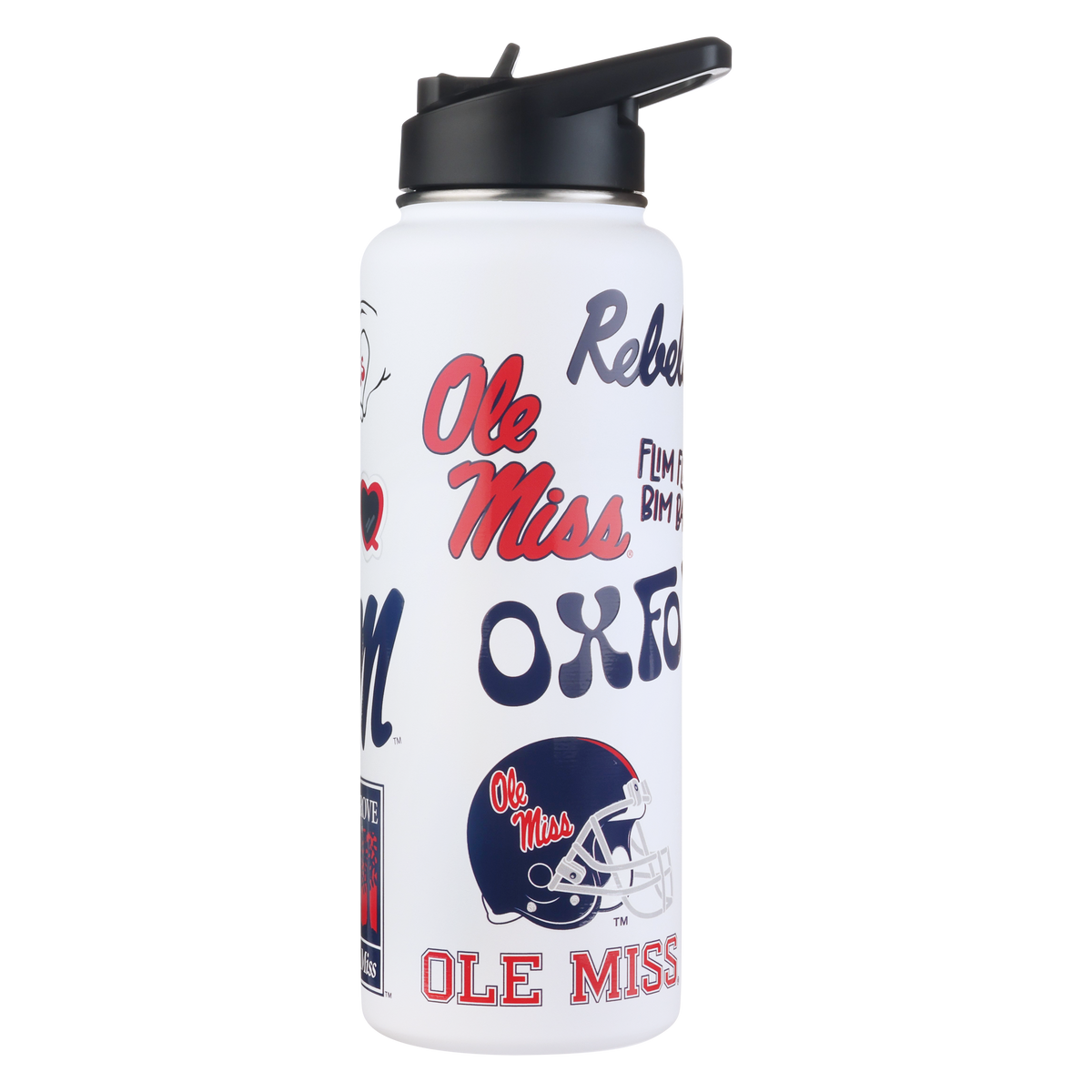 34oz Team Spirit Water Bottle I |  University Of Mississippi