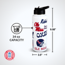 34oz Team Spirit Water Bottle I |  University Of Mississippi