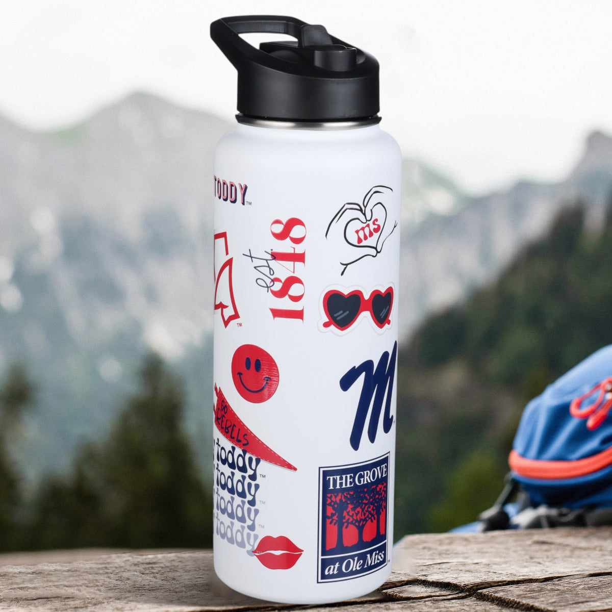 34oz Team Spirit Water Bottle I |  University Of Mississippi