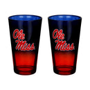 2-Pack Ombre Pint Glasses I |  University Of Mississippi