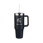 40oz Black Tumbler Lazer Engraved I |  Michigan State University