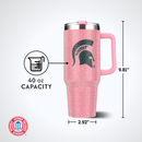 40oz Pink Bing Tumbler I |  Michigan State University