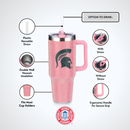 40oz Pink Bing Tumbler I |  Michigan State University
