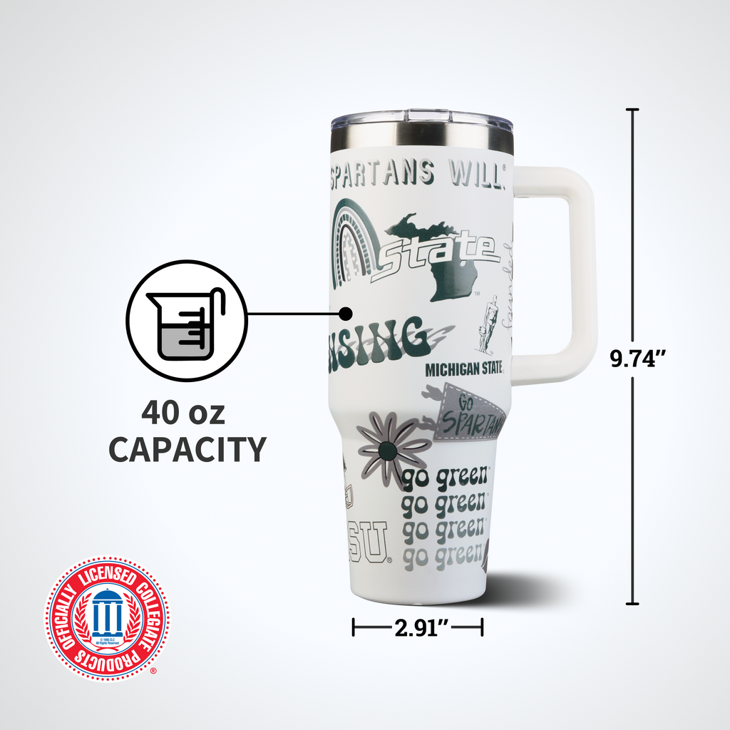 40oz Team Spirit Tumblers I |  Michigan State University