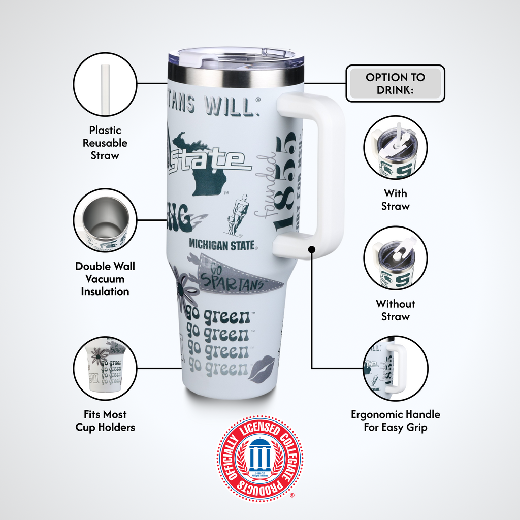 40oz Team Spirit Tumblers I |  Michigan State University