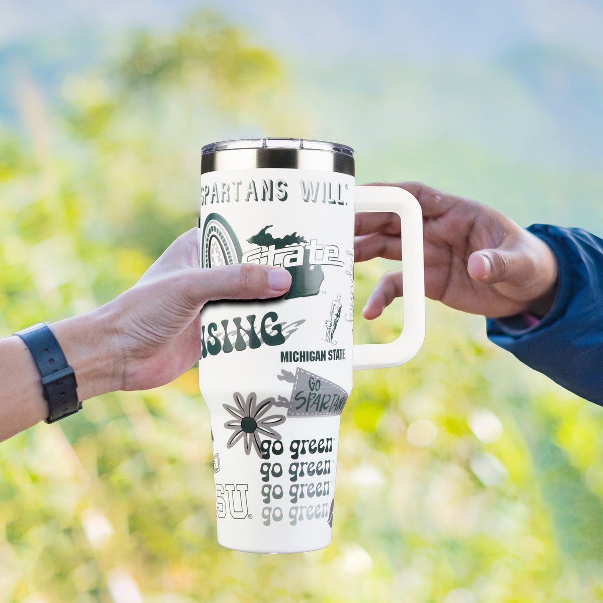 40oz Team Spirit Tumblers I |  Michigan State University