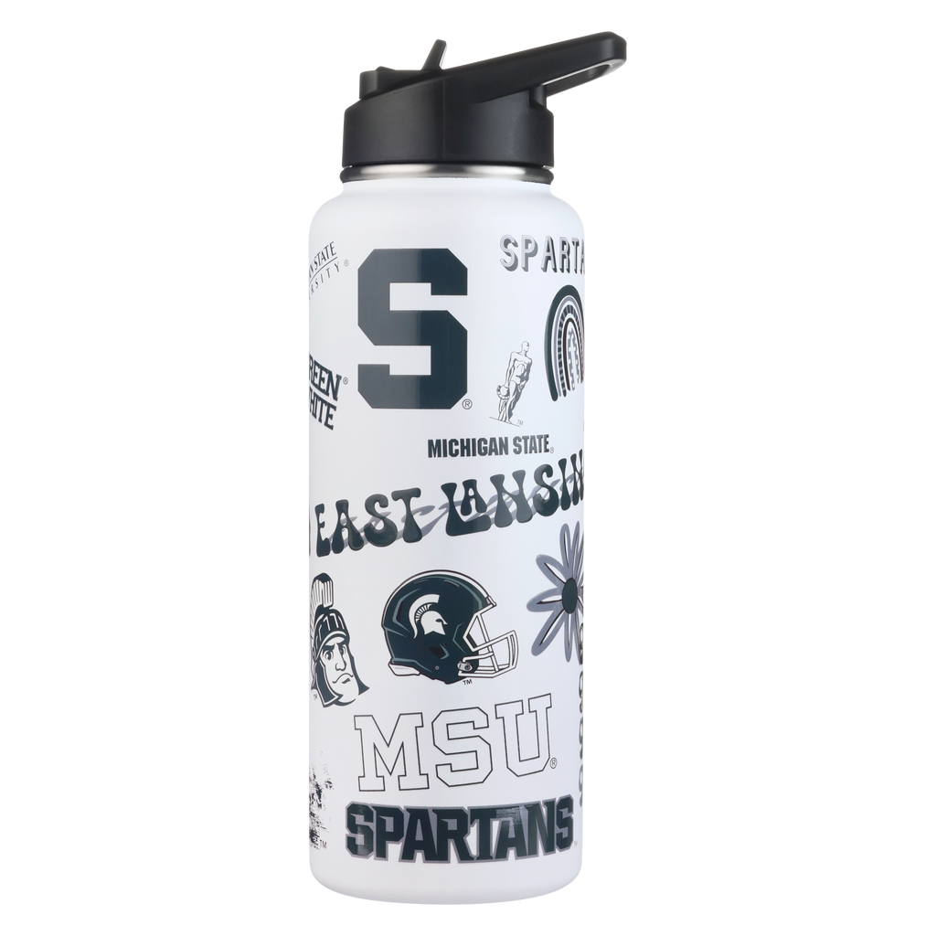 34oz Team Spirit Water Bottle I |  Michigan State University