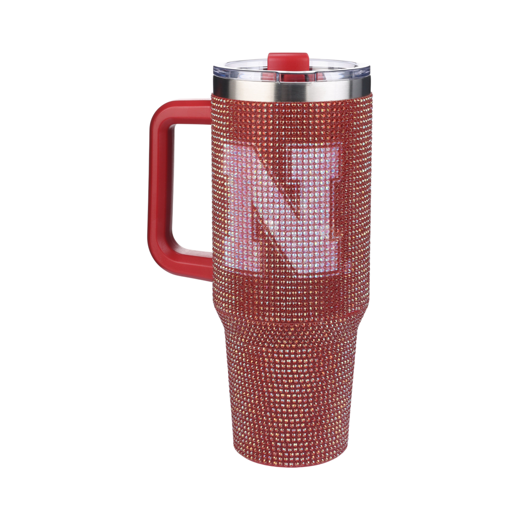40oz TC Bling Game Tumbler w/ Vintage logo I |  University Of Nebraska, Lincoln