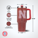 40oz TC Bling Game Tumbler w/ Vintage logo I |  University Of Nebraska, Lincoln