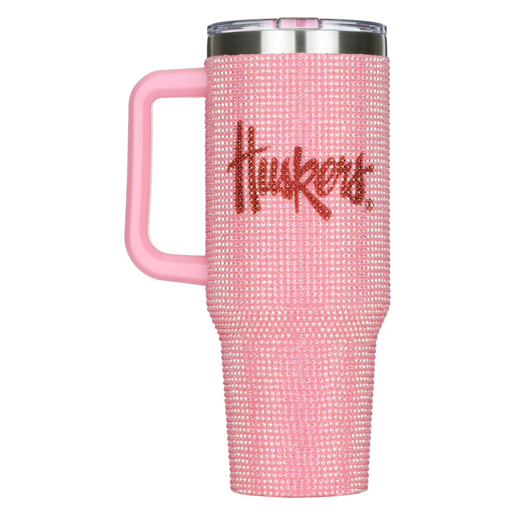 40oz Pink Bing Tumbler I | University Of Nebraska