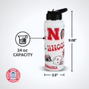 34oz Team Spirit Water Bottle I |  University Of Nebraska