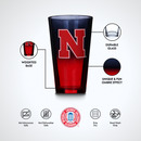 2-Pack Ombre Pint Glasses I |  University Of Nebraska, Lincoln