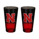 2-Pack Ombre Pint Glasses I |  University Of Nebraska, Lincoln
